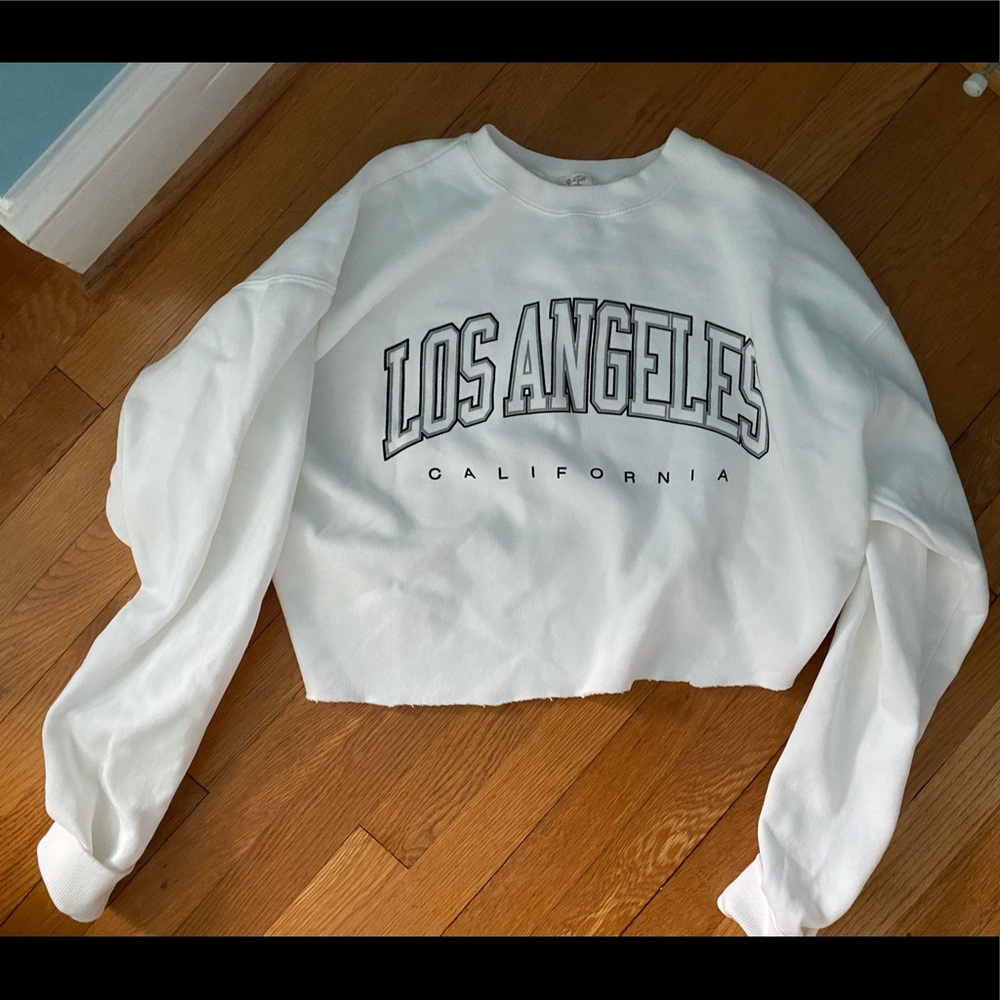 Brandy Los Angeles Cropped Crew Neck